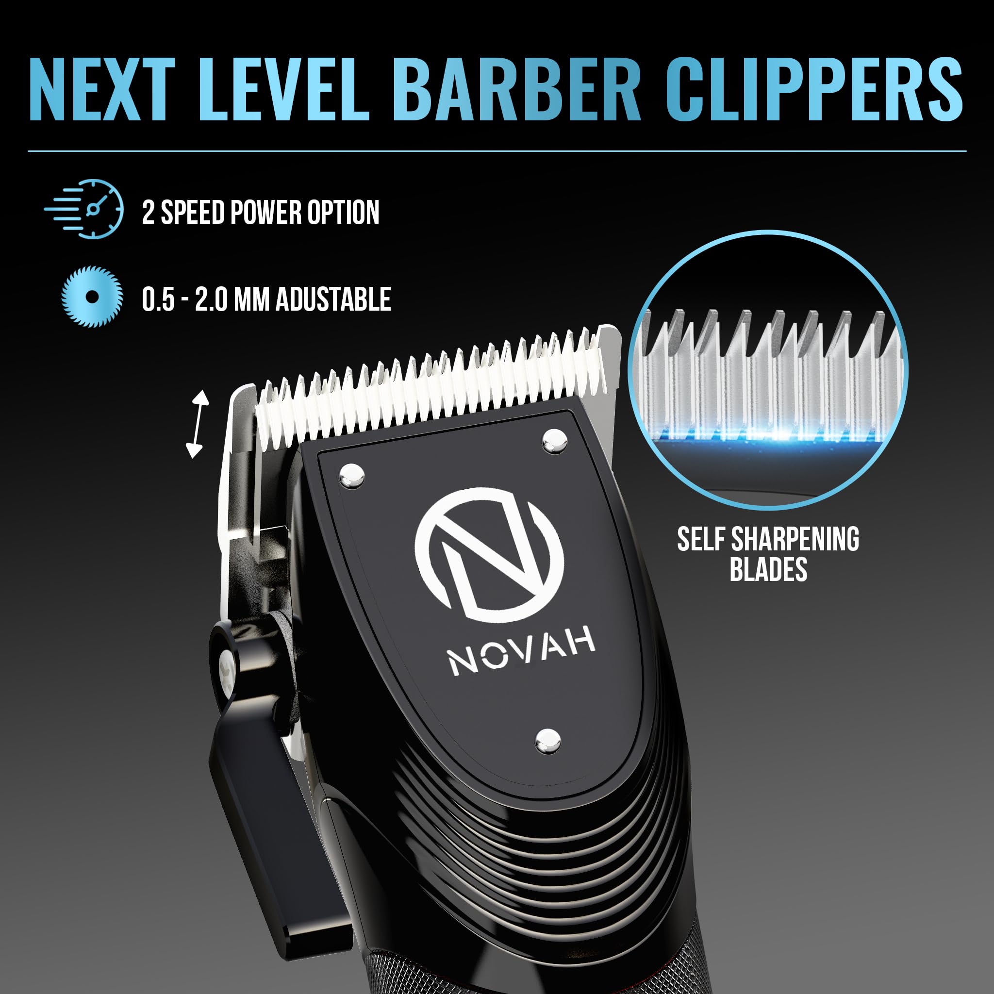 Amazon.com: Novah Professional Hair Clippers for Men, Professional
